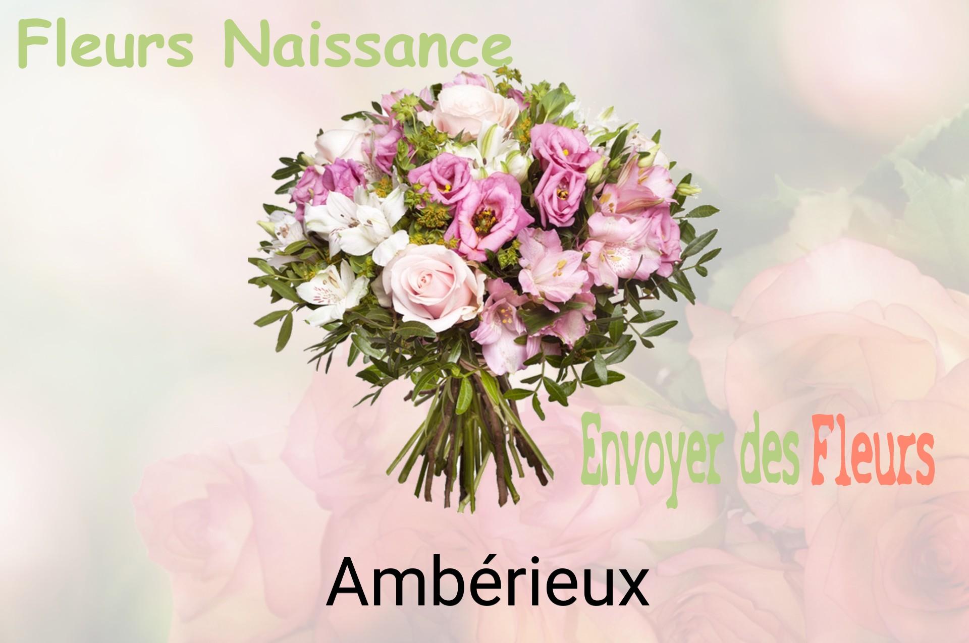 Bouquet de fleurs de naissance livré à Ambérieux